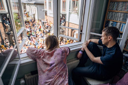Privaattikatsomossa.... Kuva: Eino Ansio.
